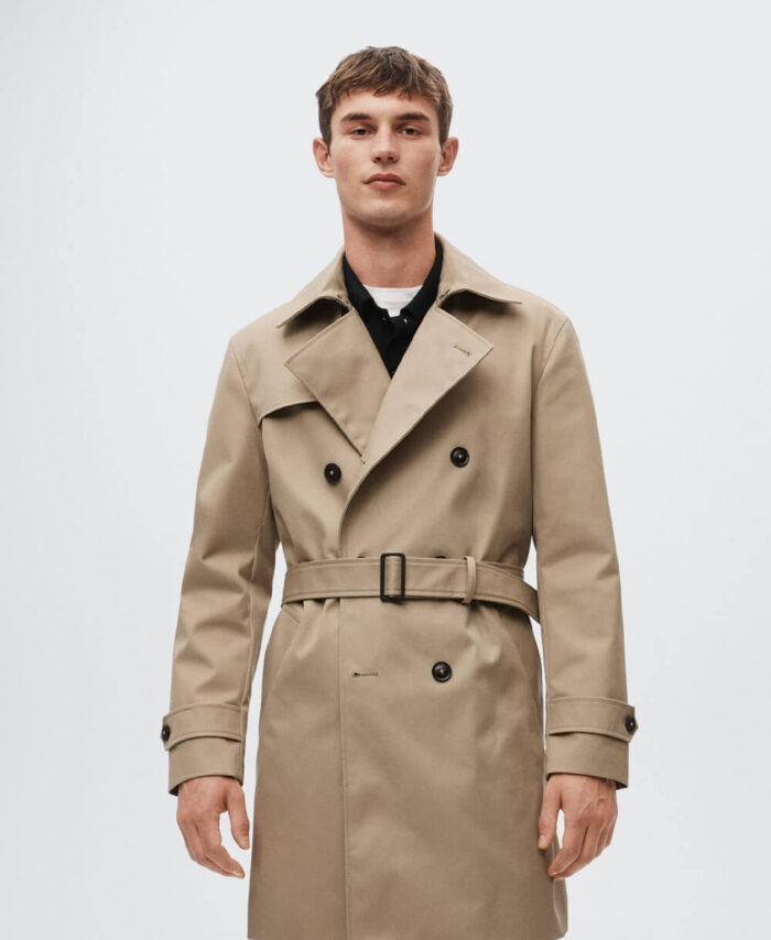 ترنچ کت ضد آب کلاسیک